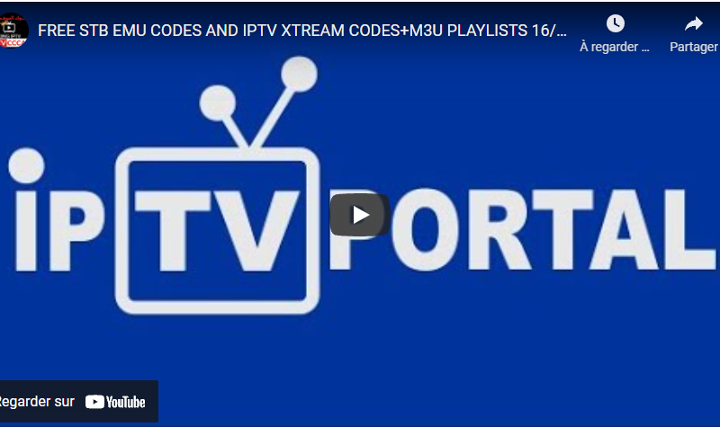 FREE STB EMU CODES AND IPTV XTREAM CODES+M3U PLAYLISTS